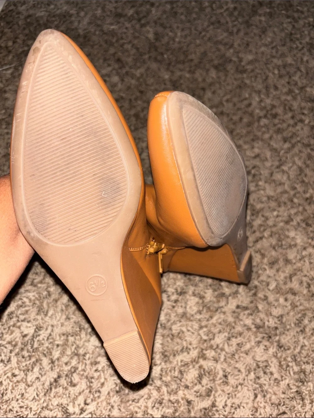 Target Cognac Wedge Ankle Boots